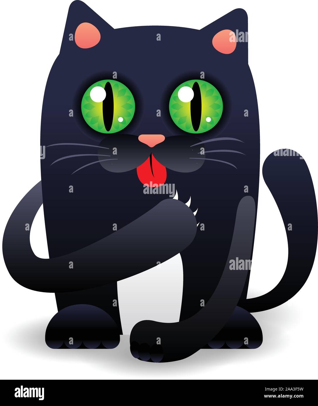 Patte De Chat Qui Leche Banque D Images Detourees Alamy