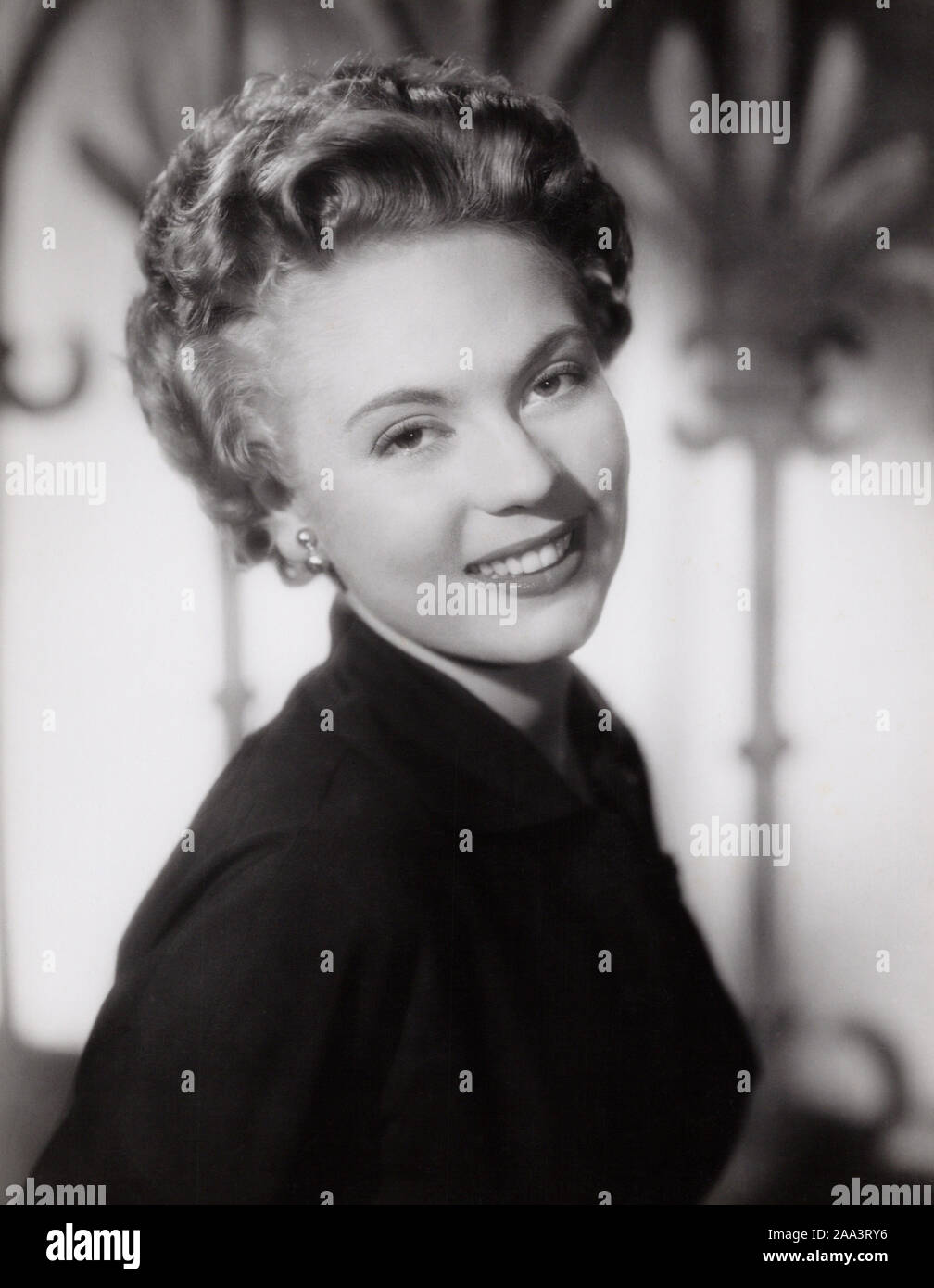 Curbler Eva, deutsche Schauspielerin, Deutschland Mitte 1950er Jahre. Curbler allemand actrice Eva Allemagne, milieu des années 1950. Banque D'Images