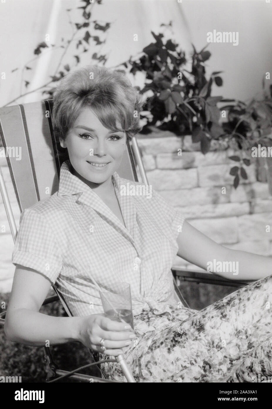 Susanne Cramer, deutsche Schauspielerin 1950er Jahre, Deutschland. L'actrice allemande Susanne Cramer, l'Allemagne des années 1950. Banque D'Images