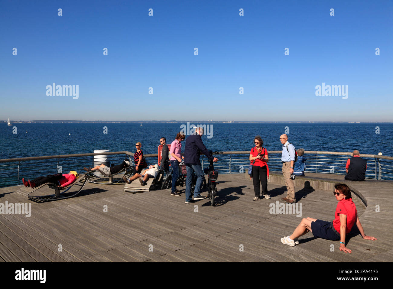 Pier à Niendorf /Mer Baltique, Timmendorfer Strand, Schleswig-Holstein, Allemagne Banque D'Images