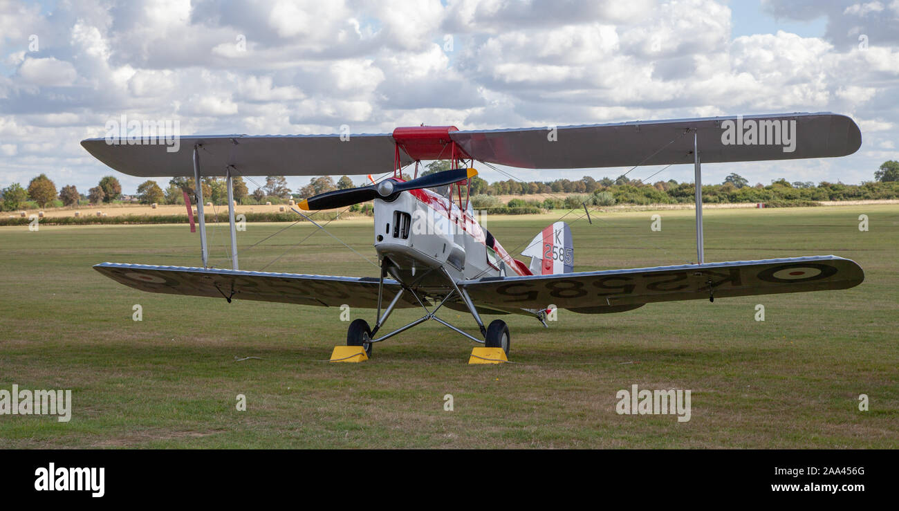 De-Haviland Tiger Moth DH82a G-ANKT sur l'affichage Banque D'Images