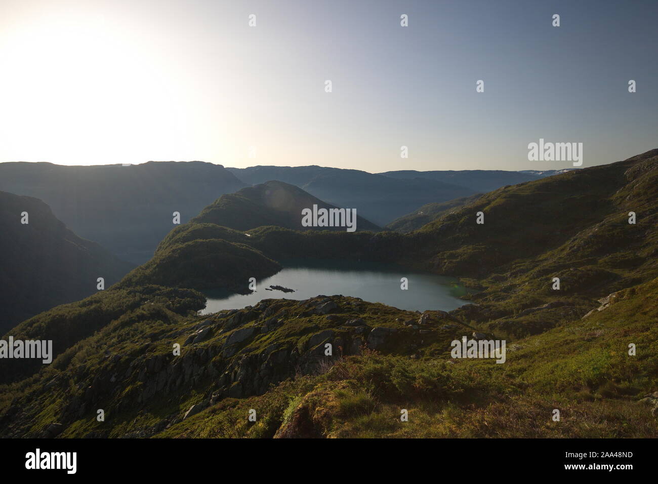 Le Parc National de Folgefonna, Norvège Banque D'Images