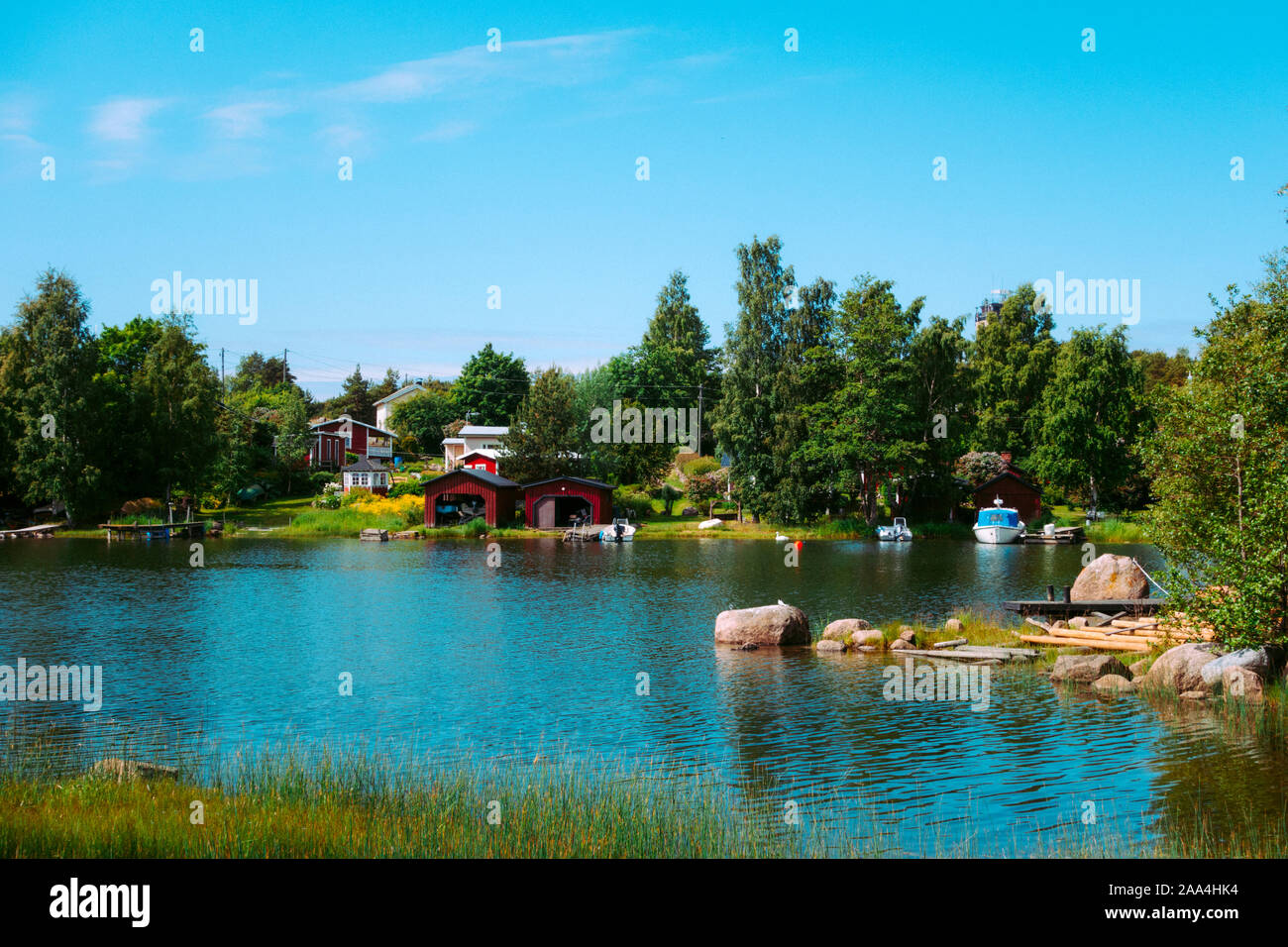 Haapasaari/Finlande : réserve naturelle, frontière de l'Europe de l'Est Banque D'Images