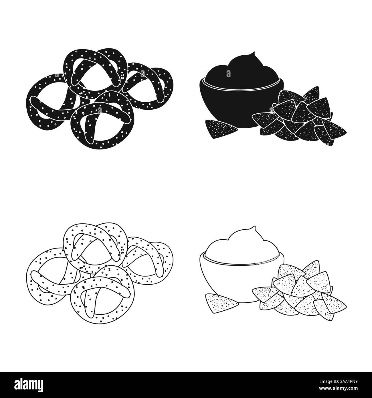 Illustration vecteur de goût et seasonin icône. Ensemble de goût et symbole de l'action biologique pour le web. Illustration de Vecteur