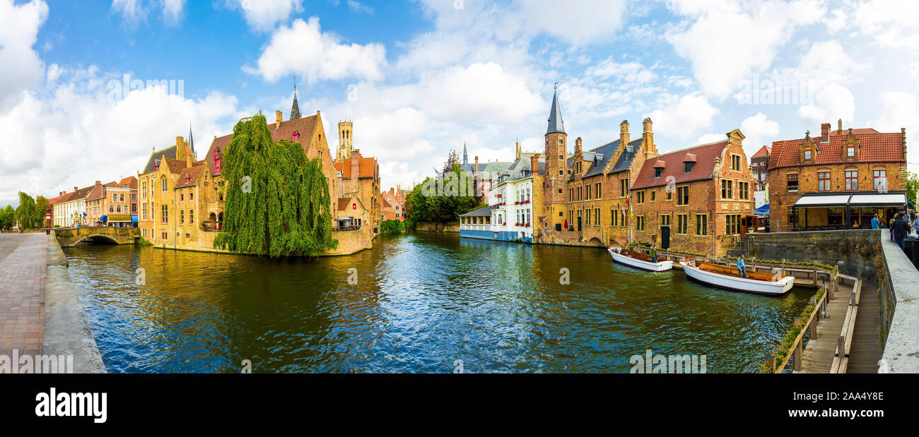Belgique, bruges, Flandre occidentale, panorama Banque D'Images