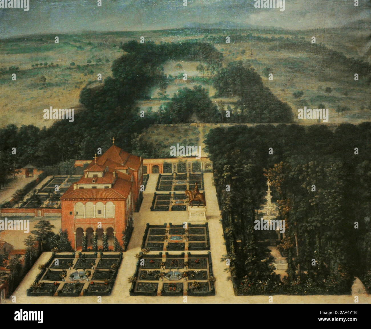 Felix Castello (1595-1651). Peintre espagnol. La Casa de Campo, ca.1615-1651. Musée d'histoire. Madrid. L'Espagne. (En prêt, Musée Archéologique National, Madrid). Banque D'Images