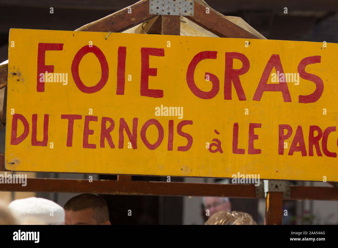 Stand foie gras inscrivez-France Banque D'Images