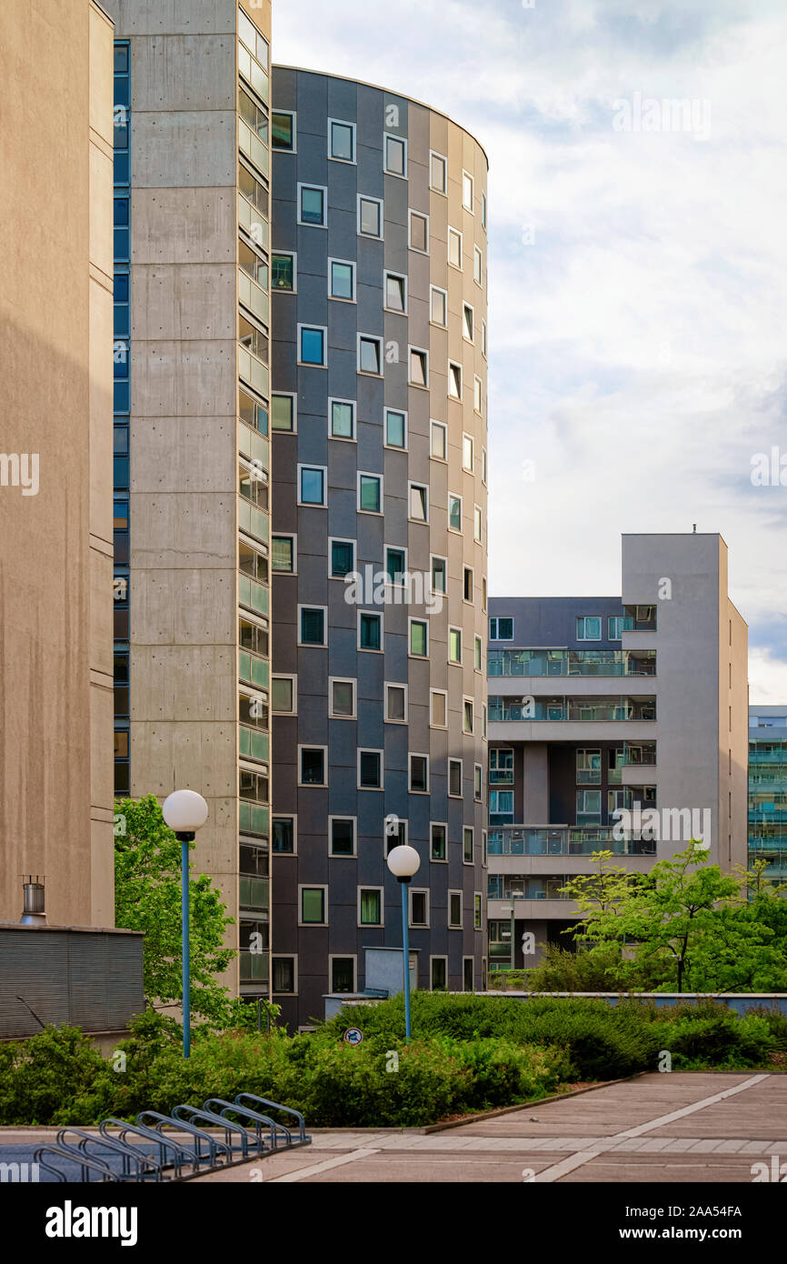 Appartement résidentiel moderne d'extérieur de bâtiment à Vienne Banque D'Images