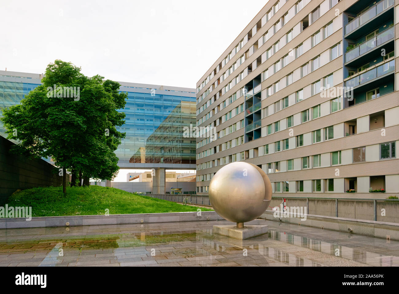 Appartement résidentiel moderne et d''extérieur du bâtiment à Vienne Banque D'Images