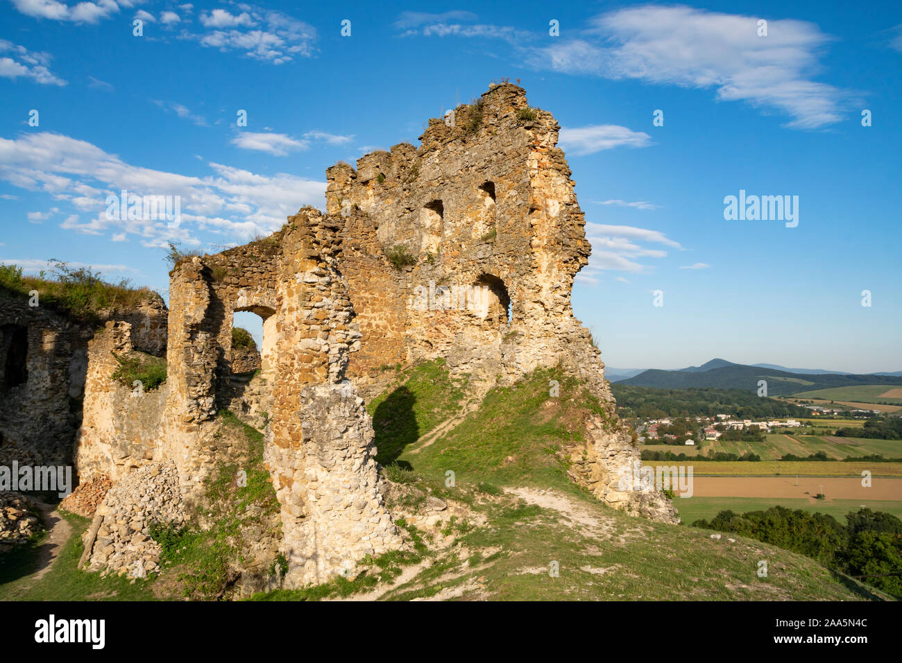 Cicva les ruines du 13ème siècle. L'Est de la Slovaquie, de l'Europe Banque D'Images