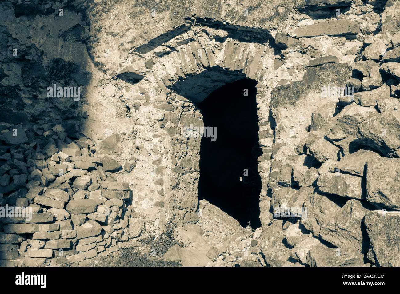 Cicva les ruines du 13ème siècle. L'Est de la Slovaquie, de l'Europe Banque D'Images