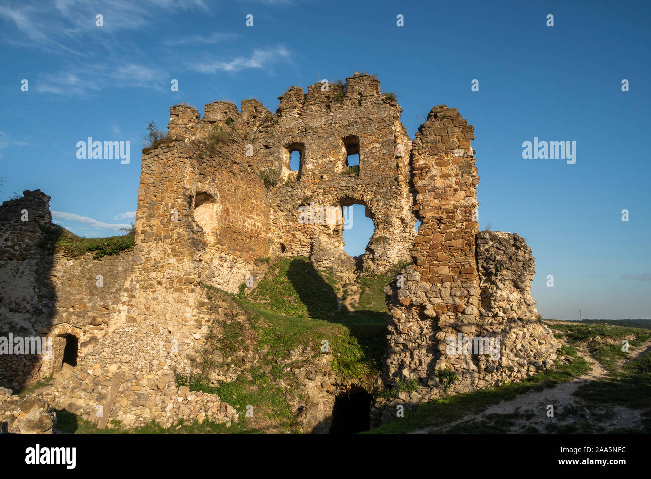Cicva les ruines du 13ème siècle. L'Est de la Slovaquie, de l'Europe Banque D'Images