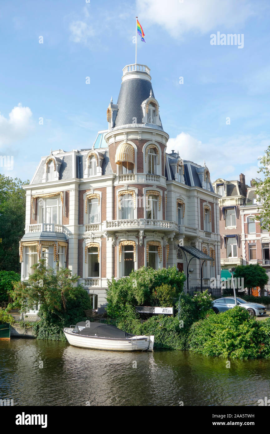 Ville pittoresque d'Amsterdam, Pays-Bas. Banque D'Images