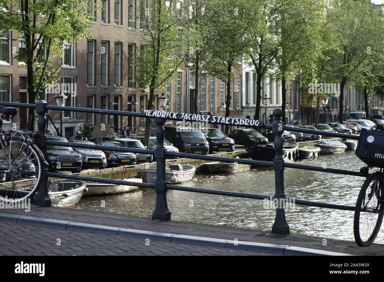 Ville pittoresque d'Amsterdam, Pays-Bas. Banque D'Images