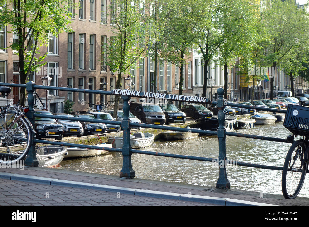 Ville pittoresque d'Amsterdam, Pays-Bas. Banque D'Images