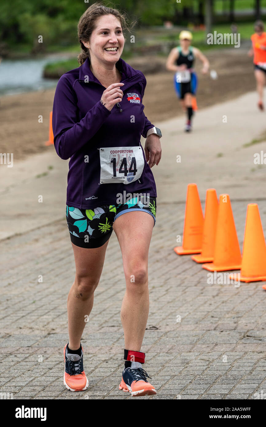 Triathlon 2019 Cooperstown Banque D'Images