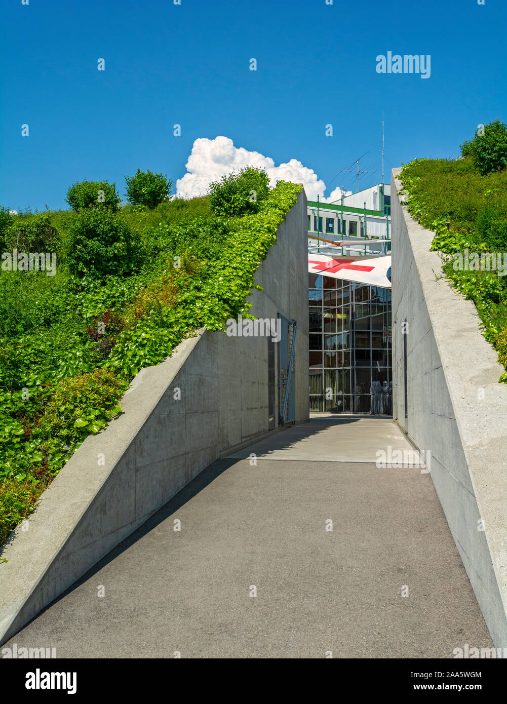 La Suisse, Genève, Musée International de la Croix-Rouge et du Croissant-Rouge, entrée privée Banque D'Images