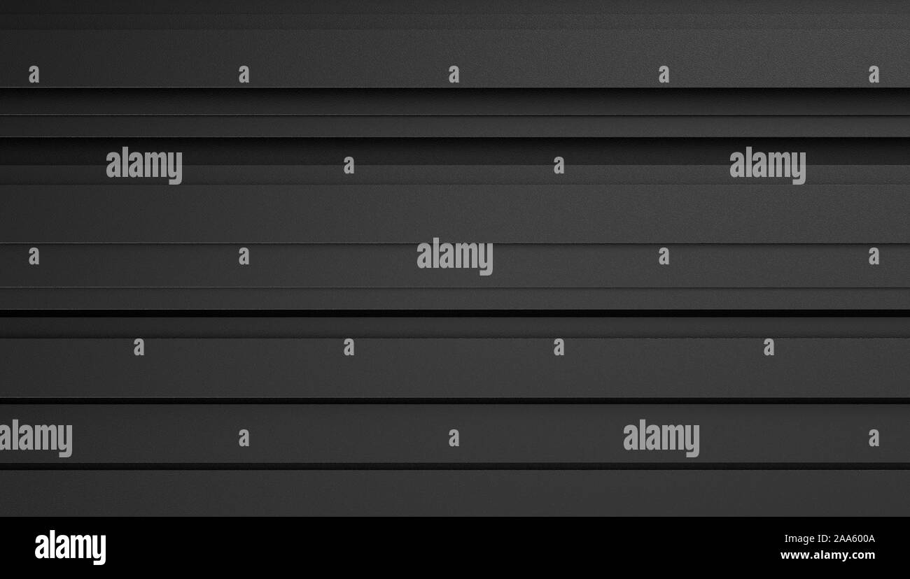 Texture sombre formée par des feuilles horizontales de carbone ou de graphène rugueux. Banque D'Images