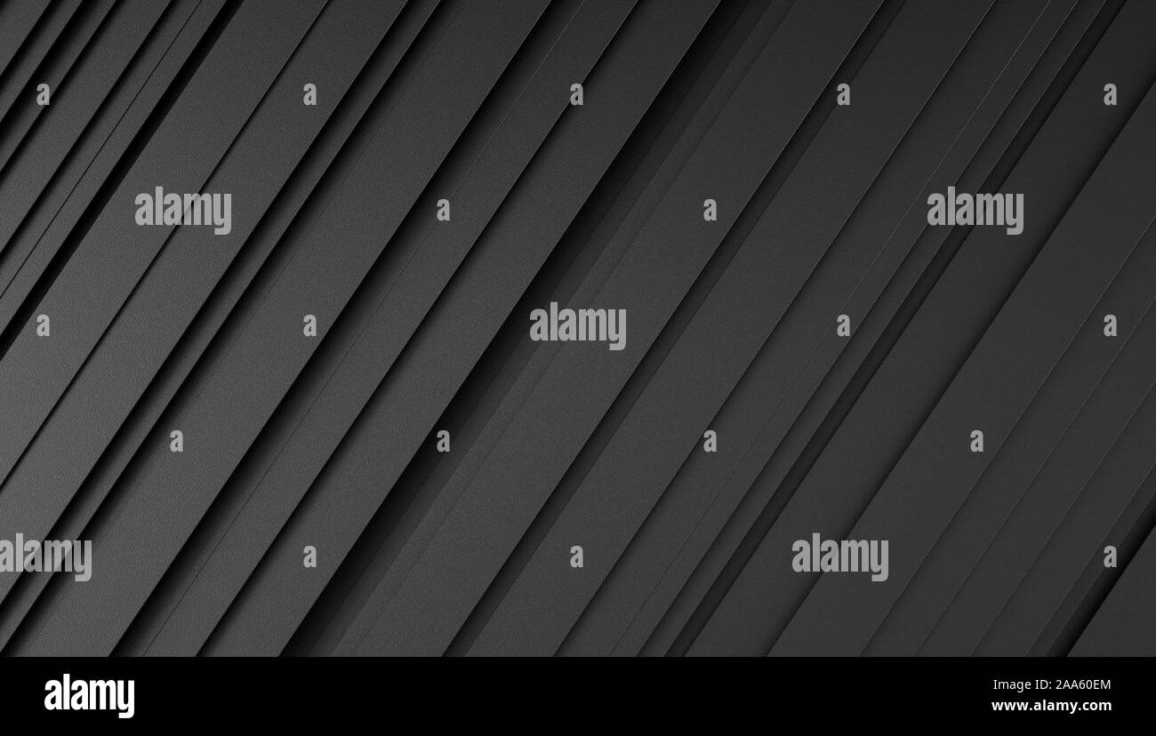 Grande texture des feuilles de graphène sombres avec micro-relief. Lignes diagonales d'arrière-plan noires. Banque D'Images