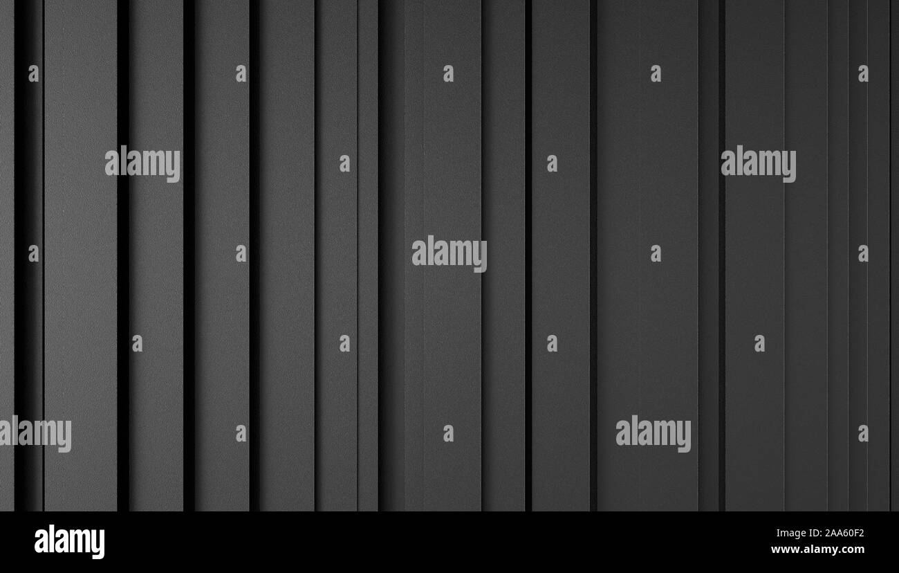 Grande texture des feuilles de graphène sombres avec micro-relief. Lignes verticales noires sur l'arrière-plan. Banque D'Images