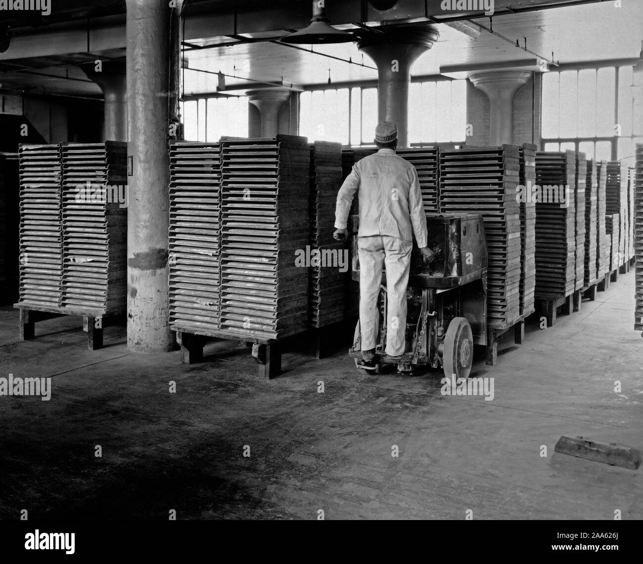 De Guerre - Industries - Usine de chewing-gum Wrigley ministère du stockage pour mâcher avant d'être enveloppés ca. 1917-1918 Banque D'Images