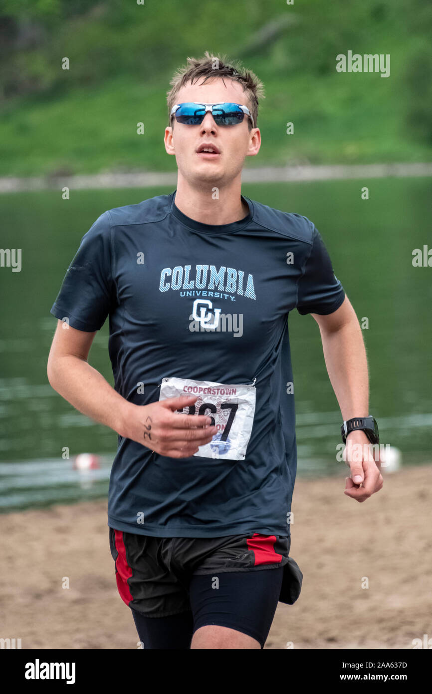 Triathlon 2019 Cooperstown Banque D'Images