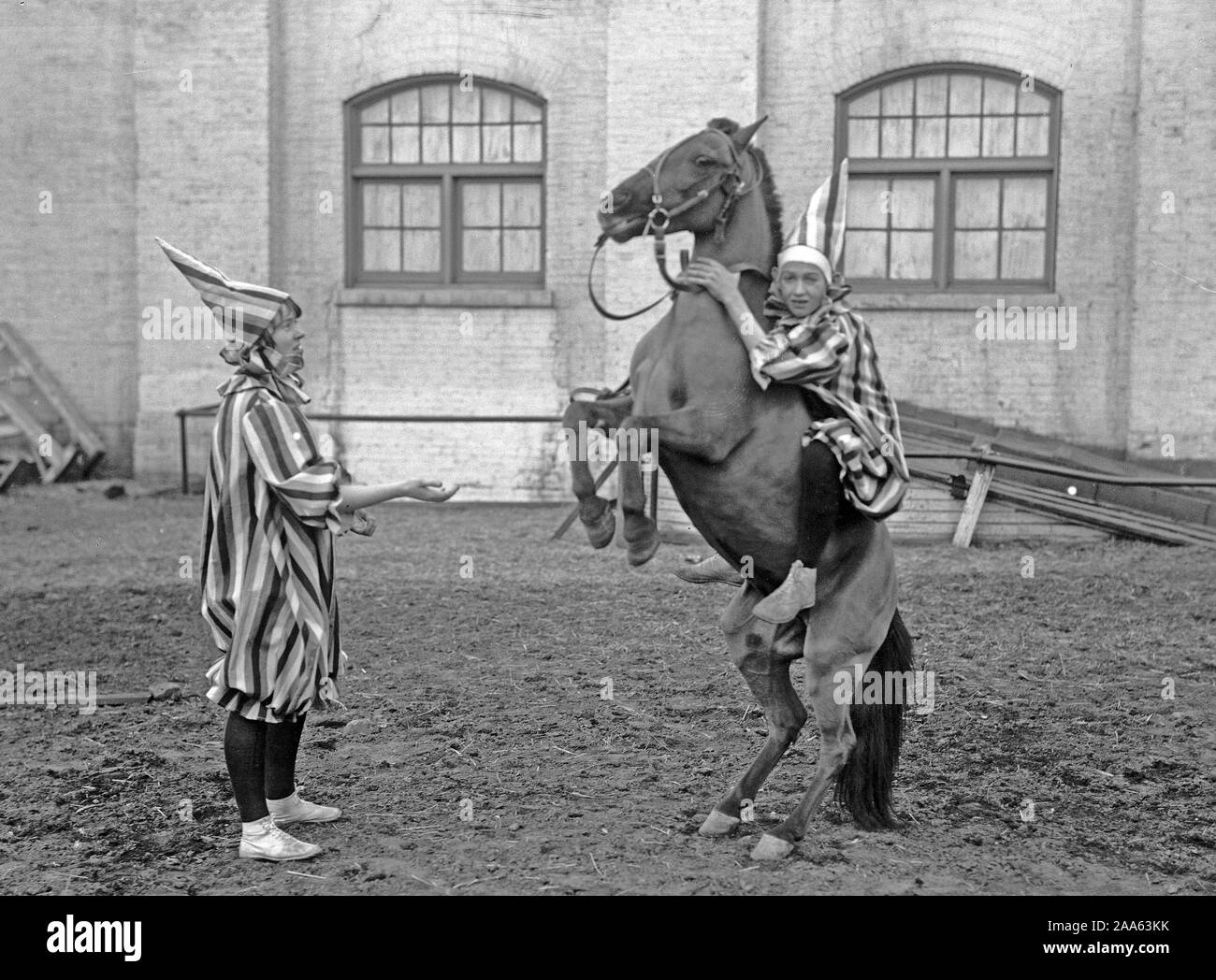 Début des années 1900 des clowns - Clowns et l'ca. 1915-1917 Banque D'Images