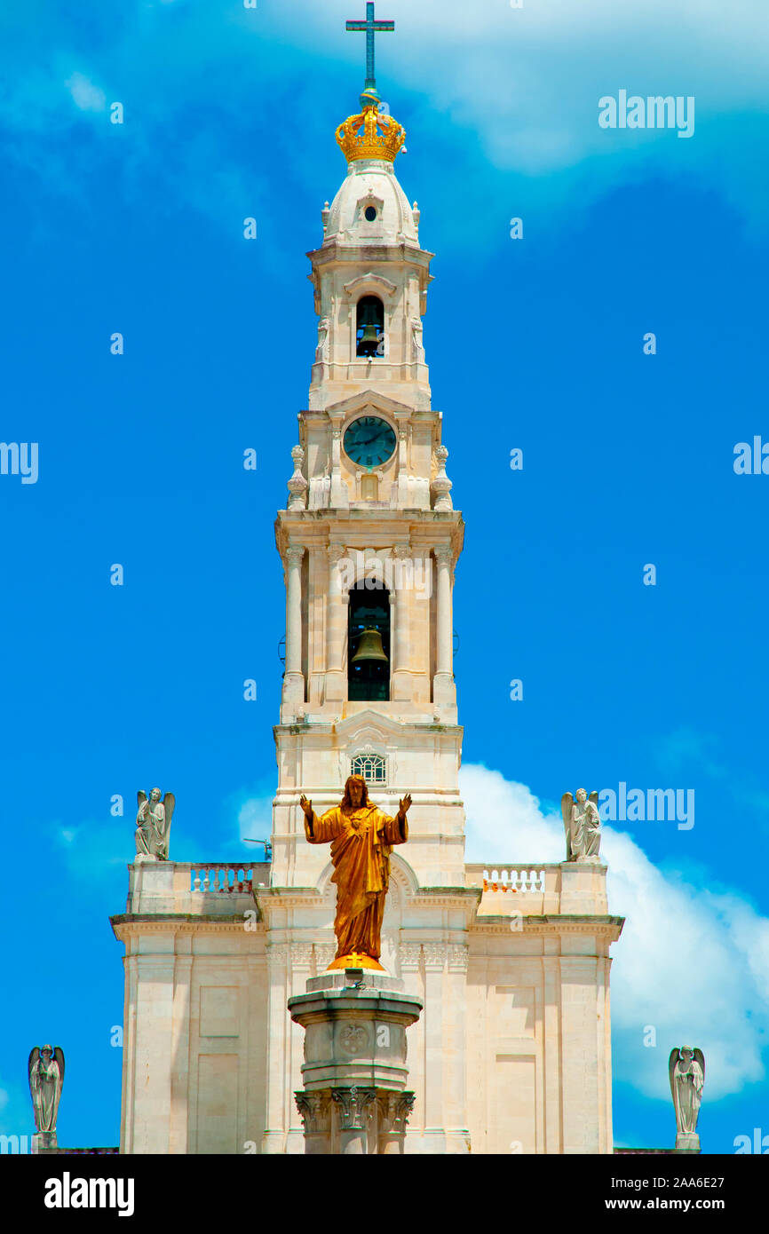 Basilique Notre Dame de Fatima Rosaire - Portugal Banque D'Images