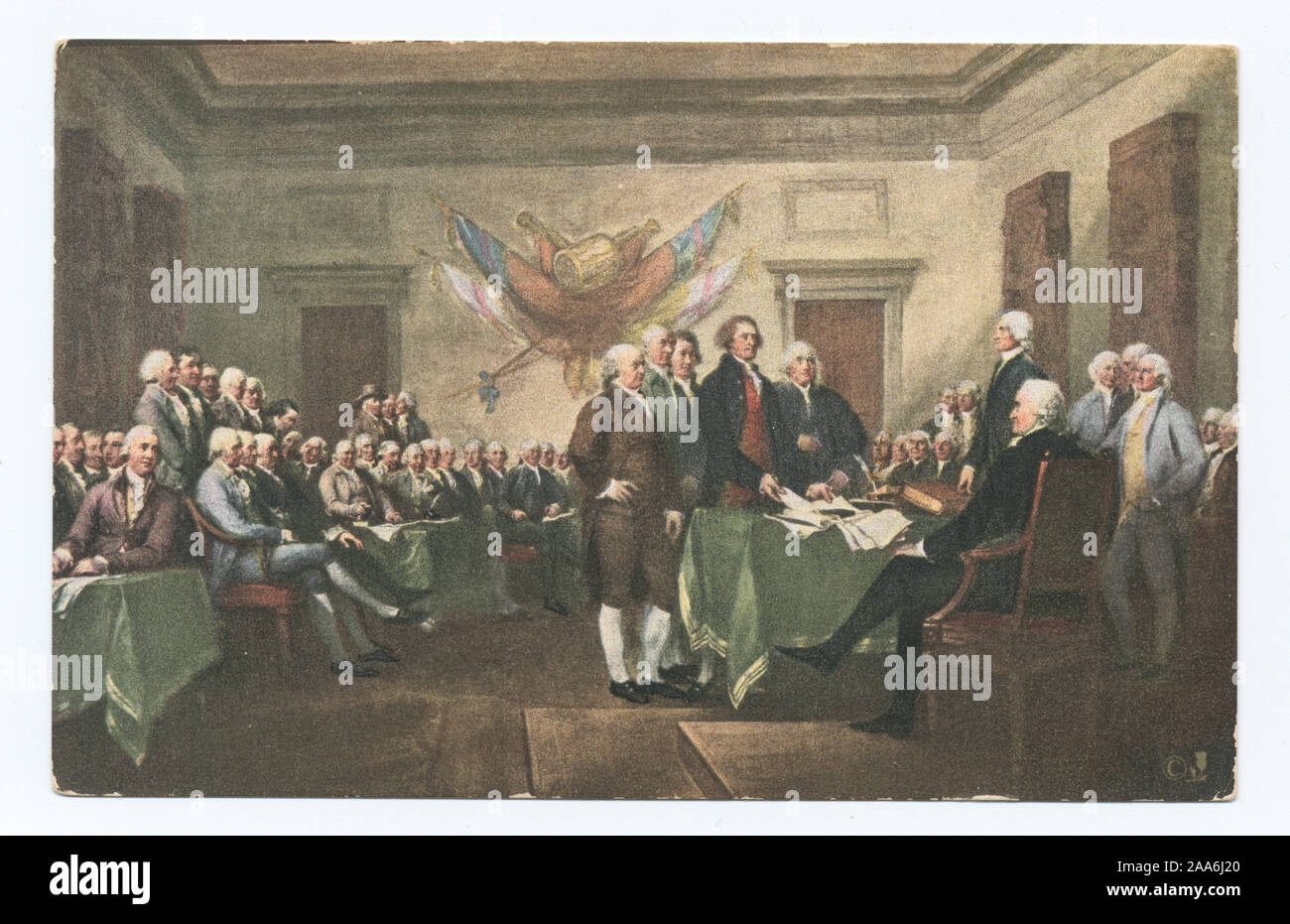 1905-1915. Connu sous le nom de "l'art de la reproduction'. ; Benjamin Franklin, David Martin Banque D'Images