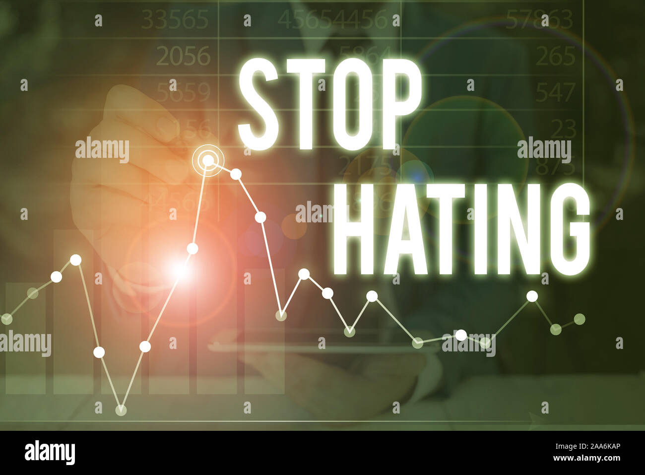 Texte de l'écriture haine Stop. Photo conceptuelle afin de supprimer toutes les normes et tout à fait d'accord sans question Banque D'Images