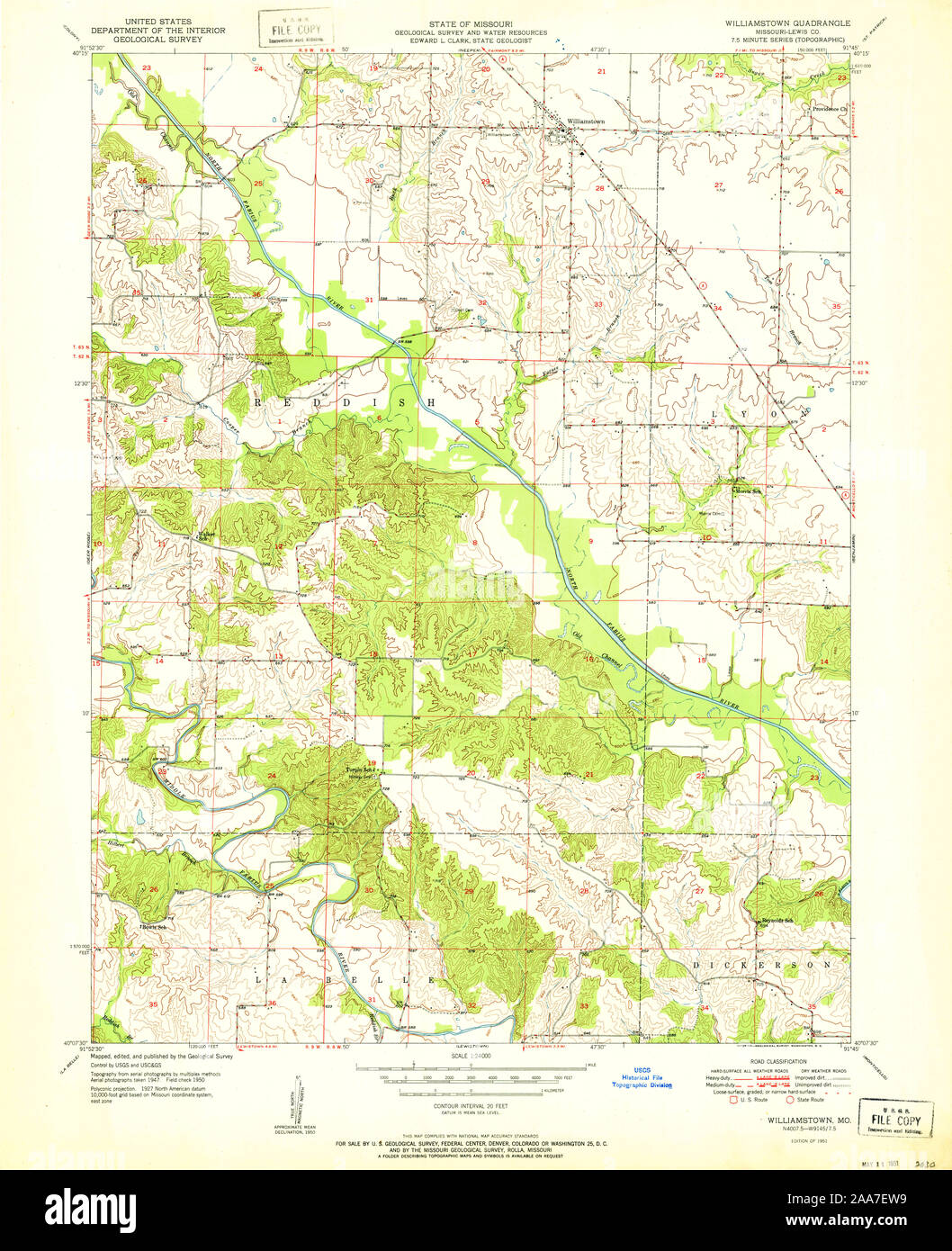 Carte de williamstown Banque de photographies et d’images à haute