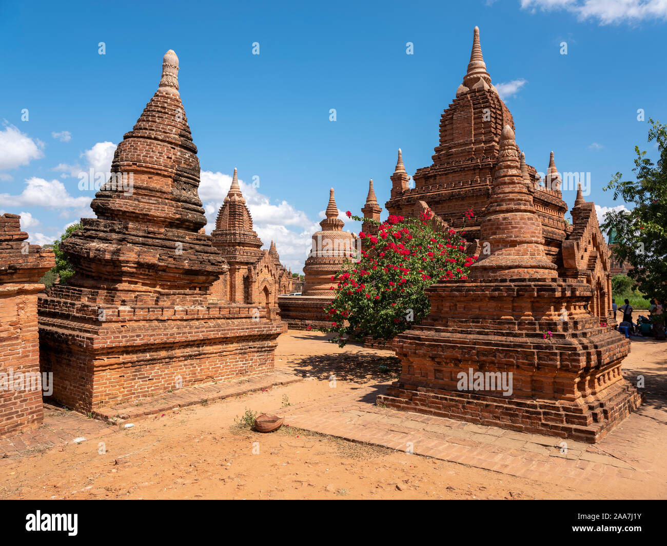 La zone archéologique et des complexes de temples anciens Bagan (Pagan), le Myanmar (Birmanie) de la 9ème-13ème siècles, maintenant un site du patrimoine mondial de l'UNESCO Banque D'Images