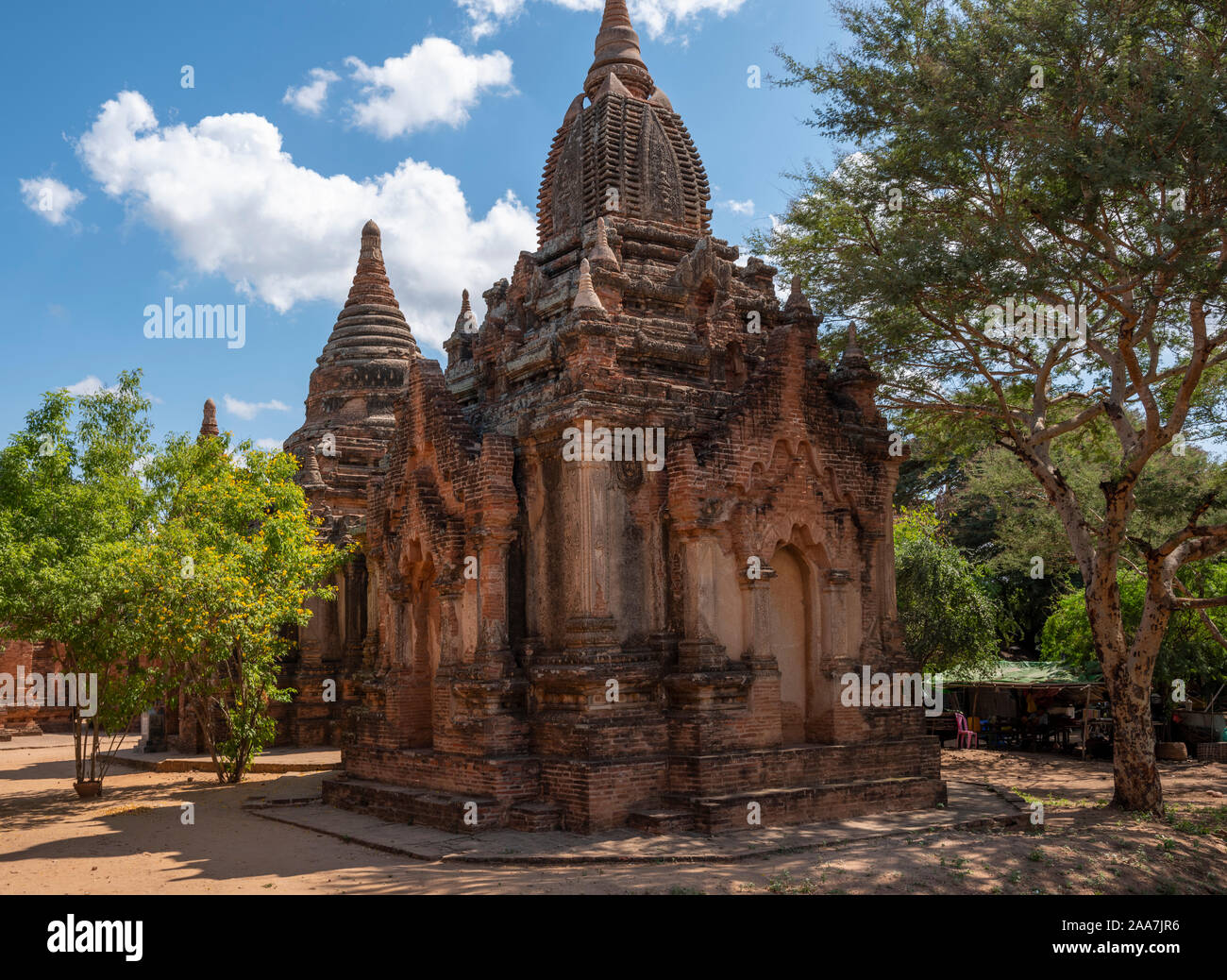 La zone archéologique et des complexes de temples anciens Bagan (Pagan), le Myanmar (Birmanie) de la 9ème-13ème siècles, maintenant un site du patrimoine mondial de l'UNESCO Banque D'Images