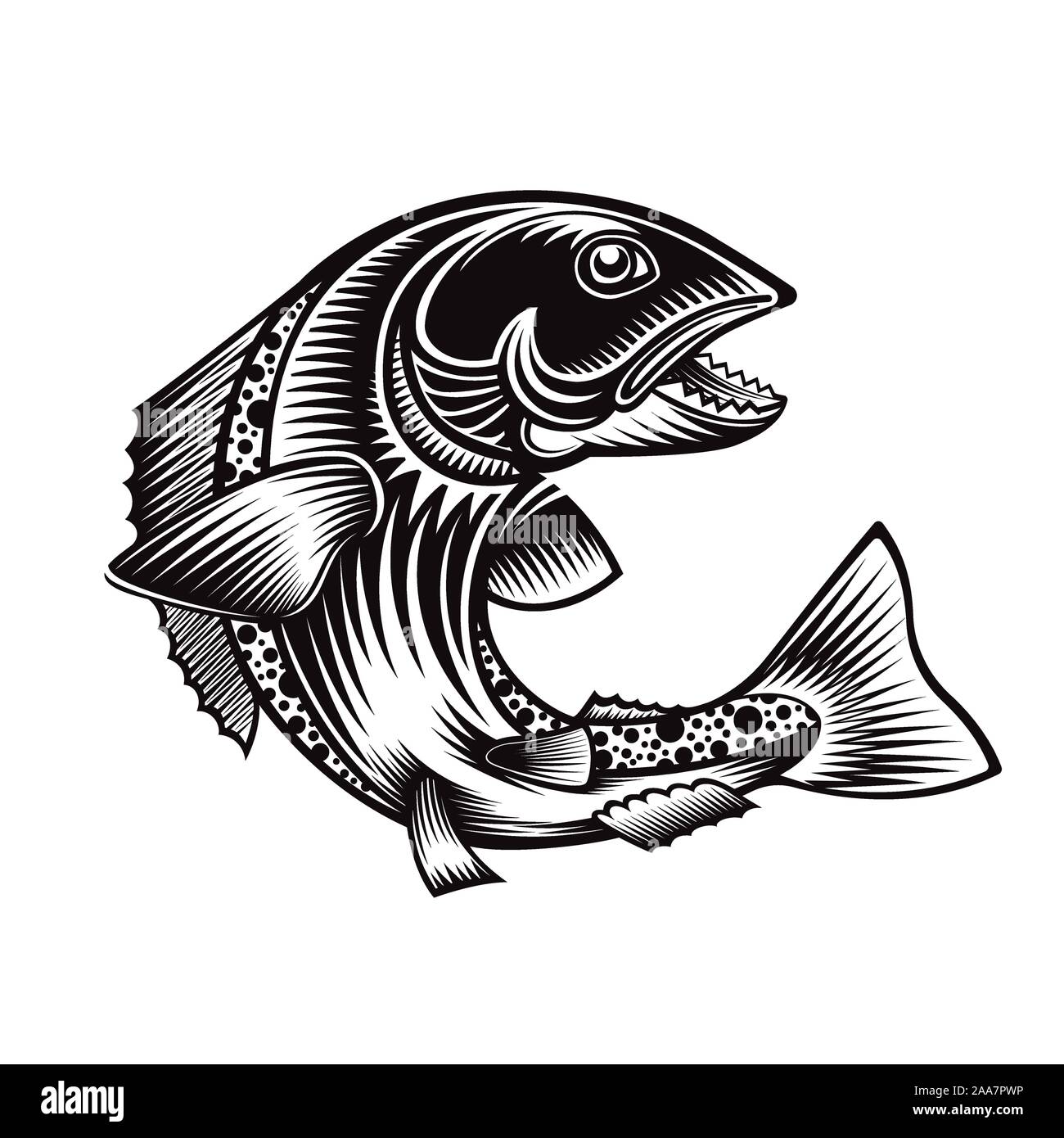 Salmon Mascot Banque D Image Et Photos Alamy