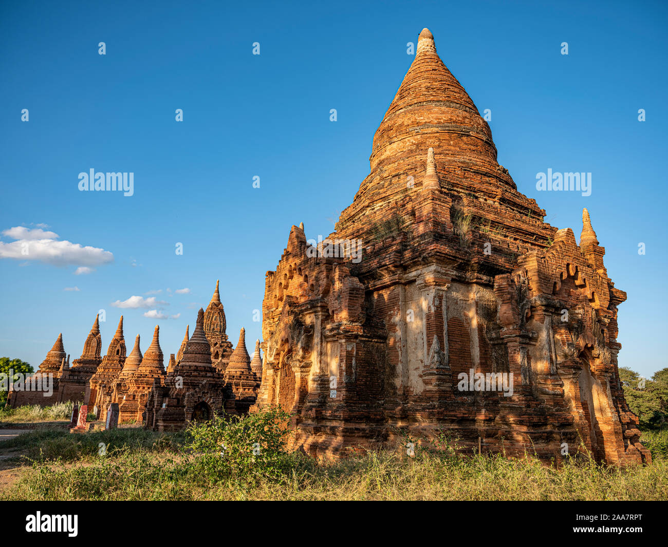 La zone archéologique et des complexes de temples anciens Bagan (Pagan), le Myanmar (Birmanie) de la 9ème-13ème siècles, maintenant un site du patrimoine mondial de l'UNESCO Banque D'Images