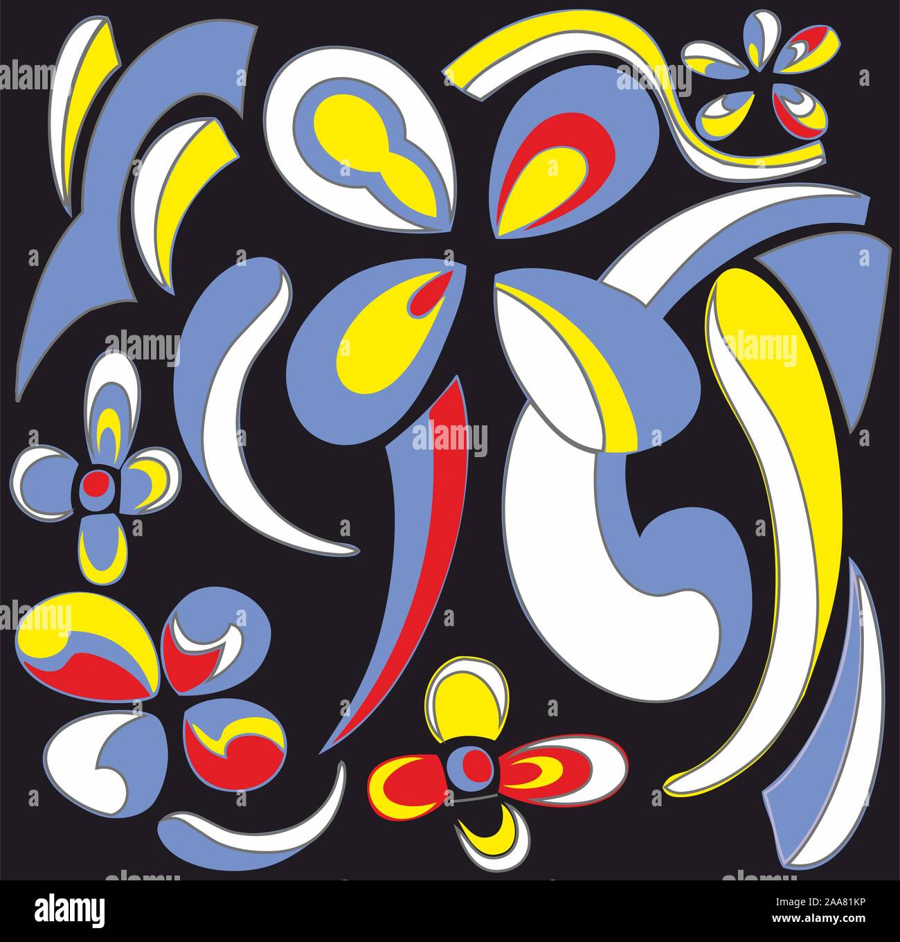 Colorful abstract shapes.textile à la mode, tissu, rétractable.motif géométrique. - Illustration Illustration de Vecteur