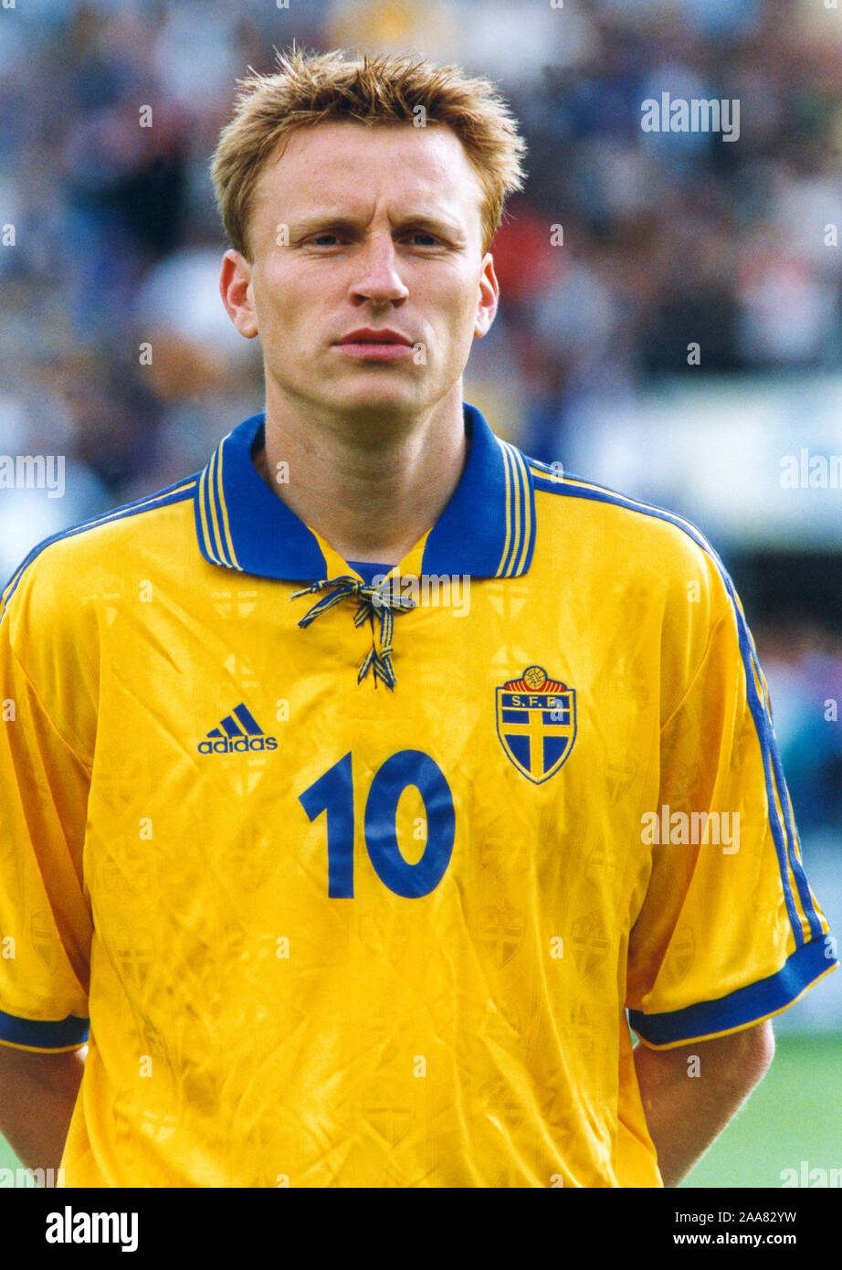 KENNET ANDERSSON, ancien joueur de football suédois IFK Göteborg et dans différents clubs européens. En 2017 champion suédois mâle athlétique 50 longjump highjump et 60m haies Banque D'Images