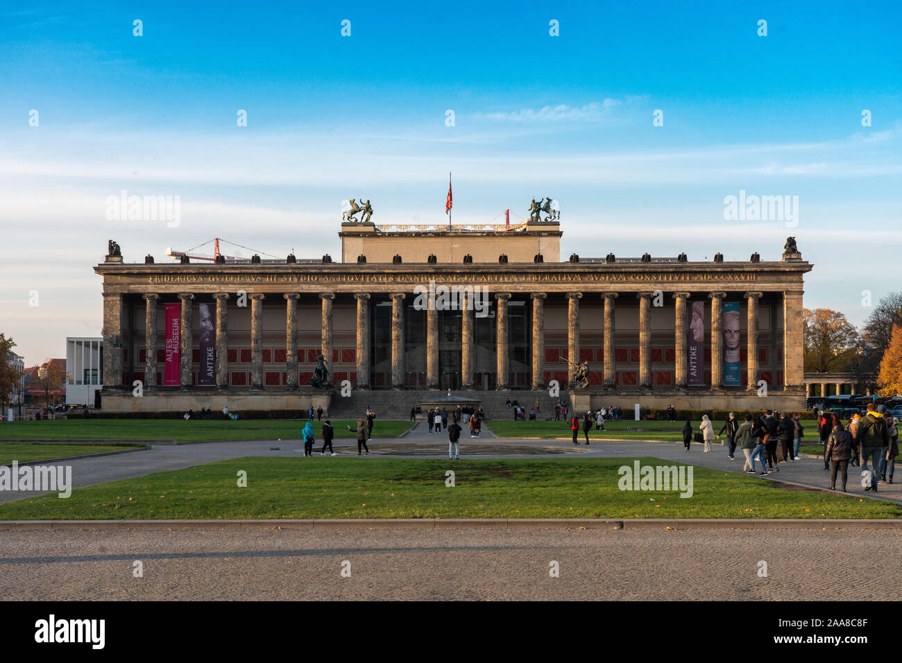 L'Altes Museum de Berlin. À partir d'une série de photos de voyage en Allemagne. Date de la photo : Jeudi, Novembre 14, 2019. Photo : Roger Garfield/Alamy Banque D'Images