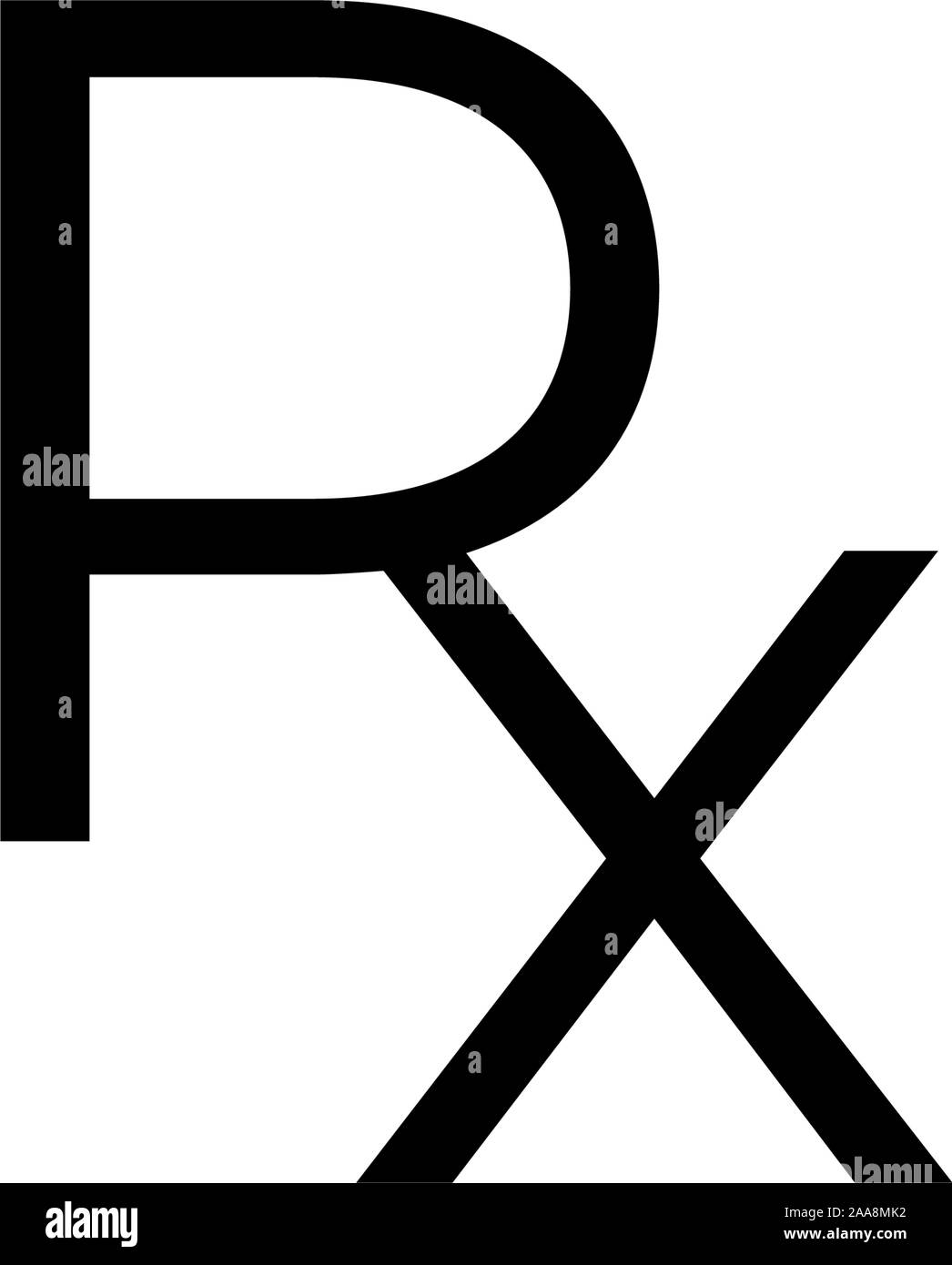 Icône de prescription rx Banque d'images noir et blanc - Page 2 - Alamy