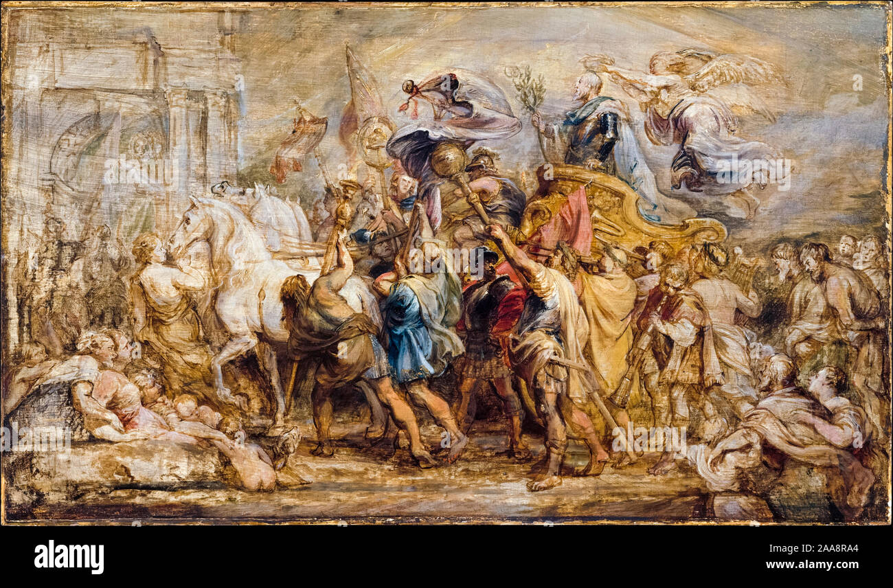 Peter Paul Rubens, Le Triomphe de Henry IV, peinture, vers 1630 Banque D'Images