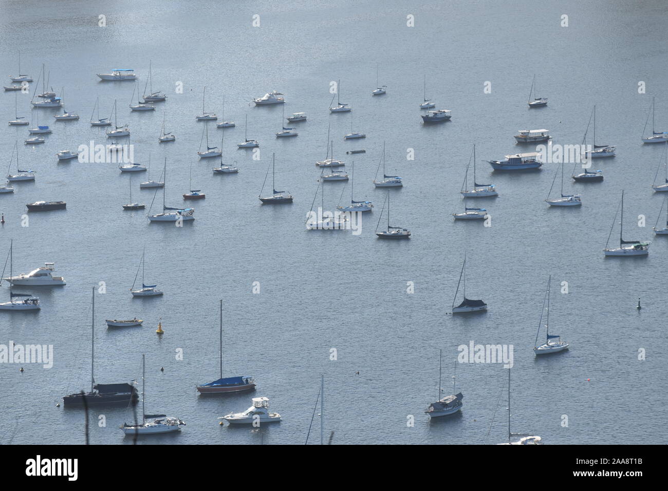 Bateaux dans Rio de Janeiro Banque D'Images