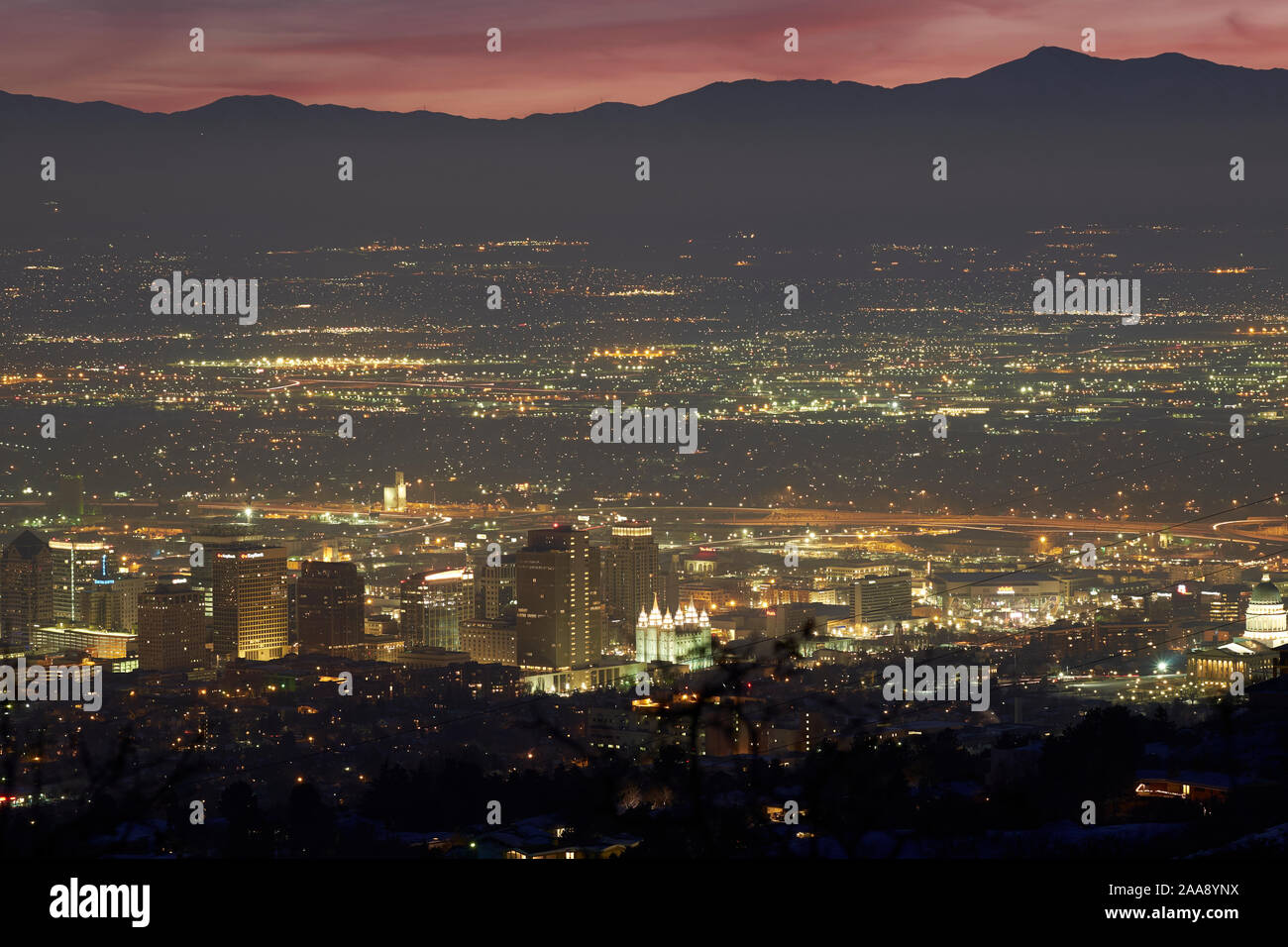 Slc Ut Inversion Inversion salt lake city Banque de photographies et d’images à haute ...