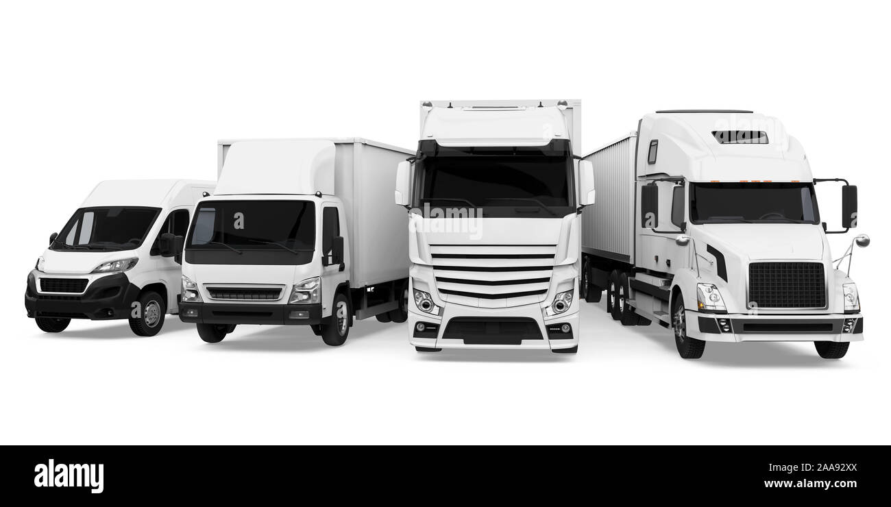 Flotte de transport du fret isolé Banque D'Images