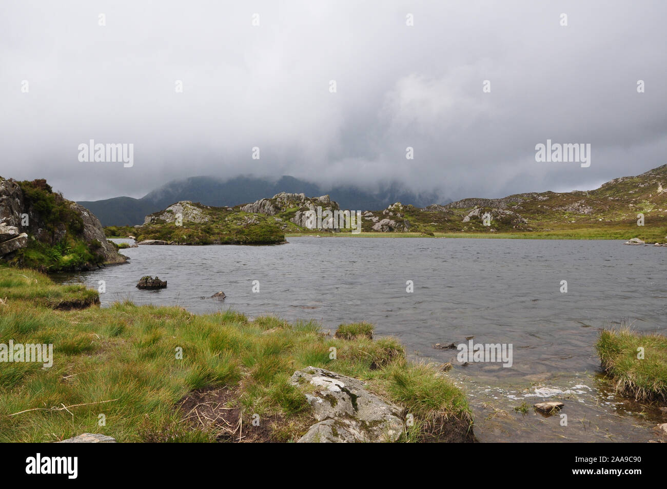 Tarn innommé, meules, Cumbria Banque D'Images