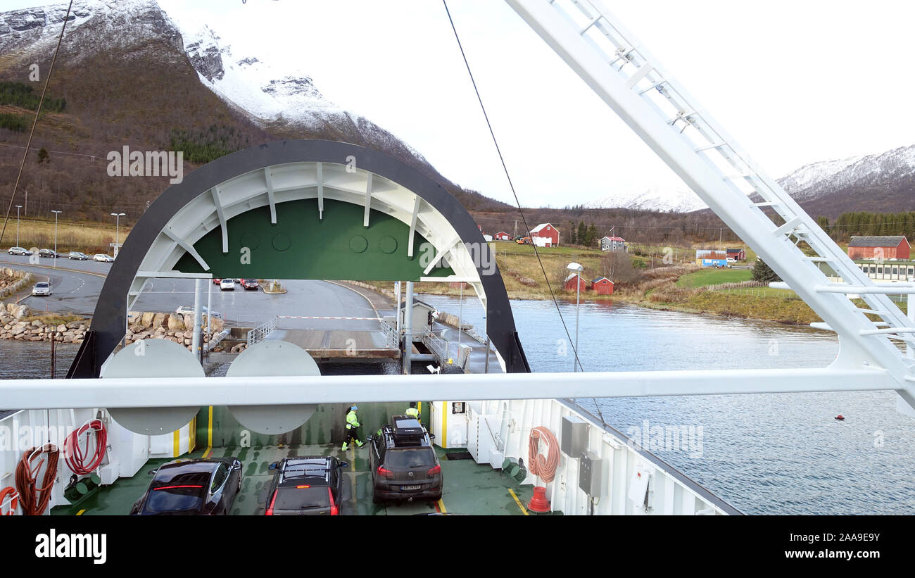Refsnes - Norvège ferry Flesnes Banque D'Images