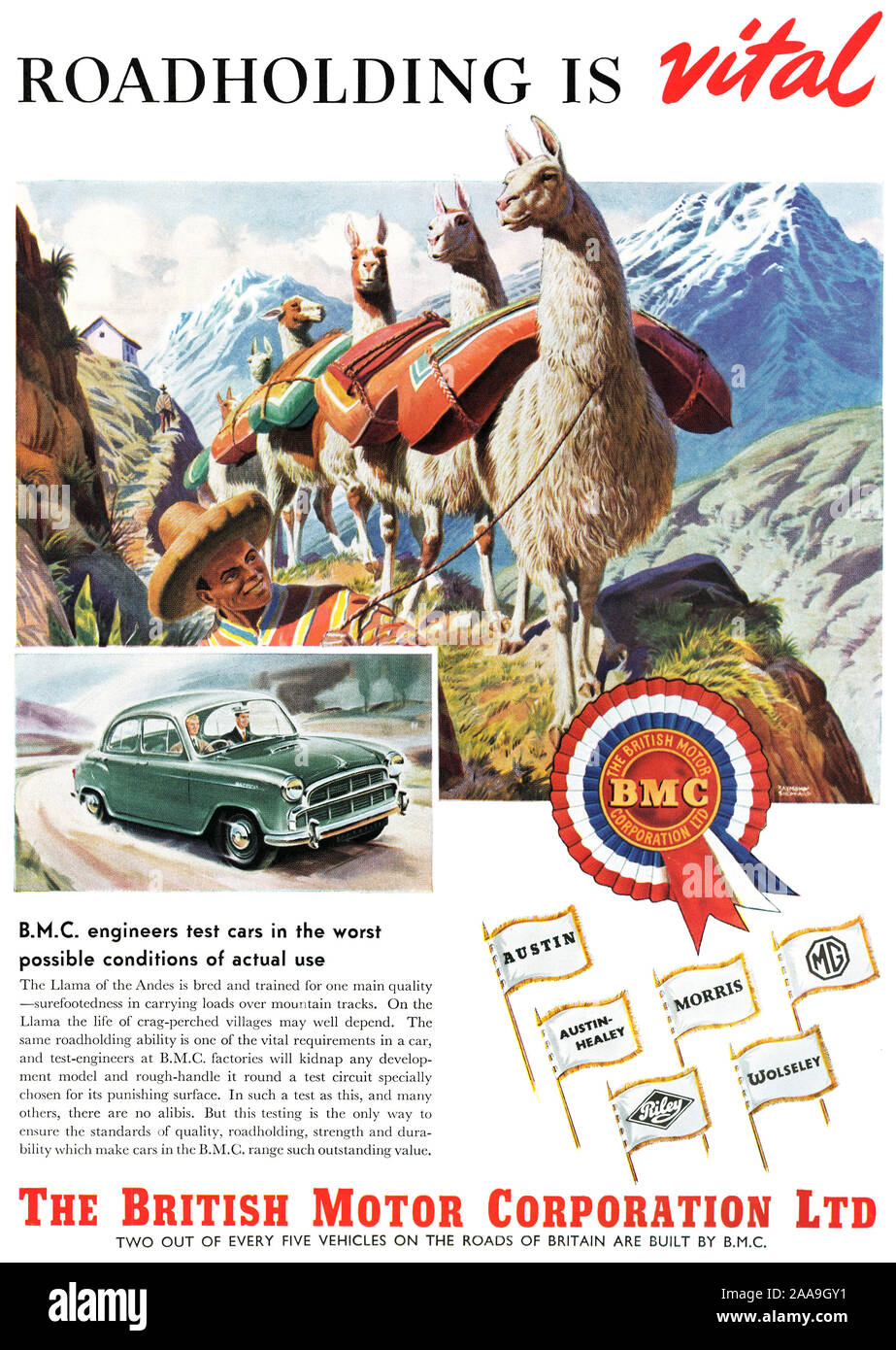 Raise a glass to : 70 years of the British Motor Corporation