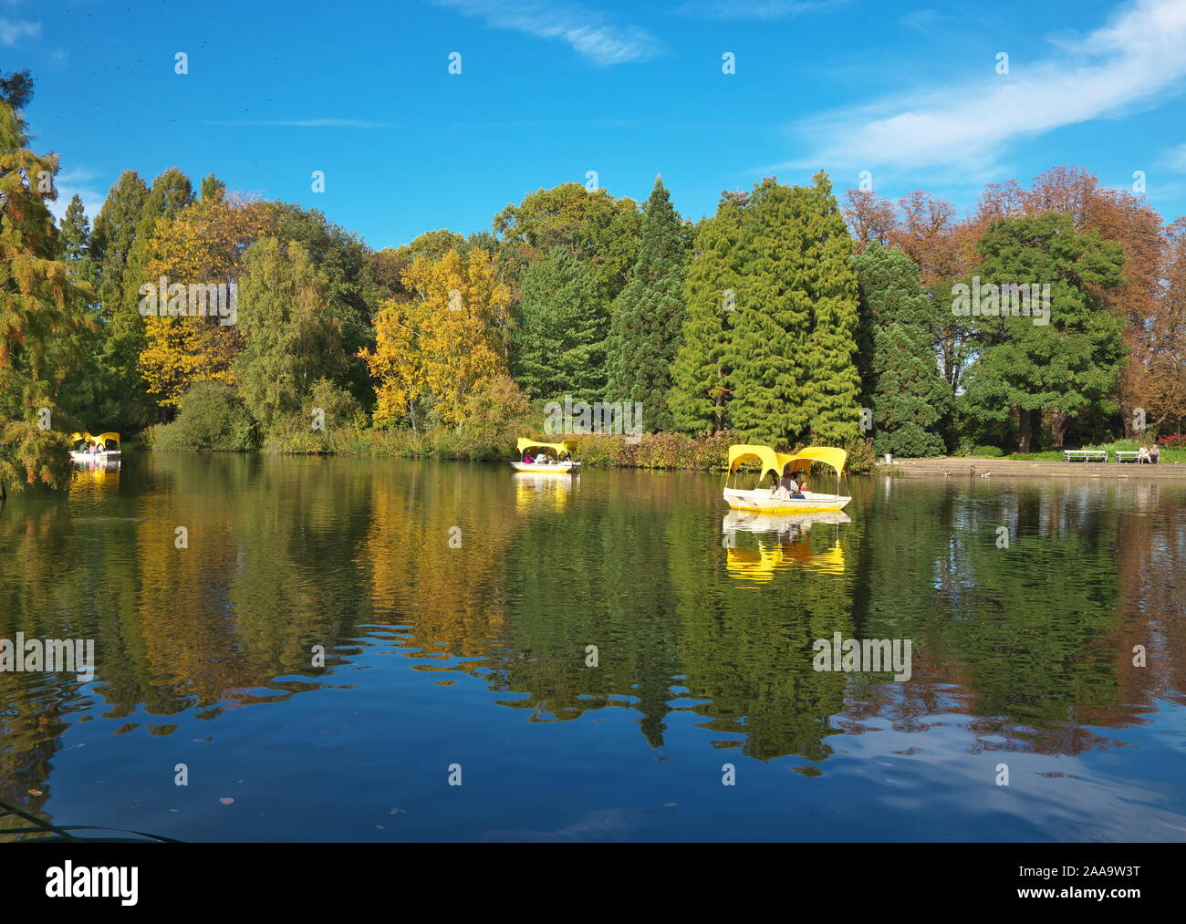 Luisenpark Mannheim Banque D'Images