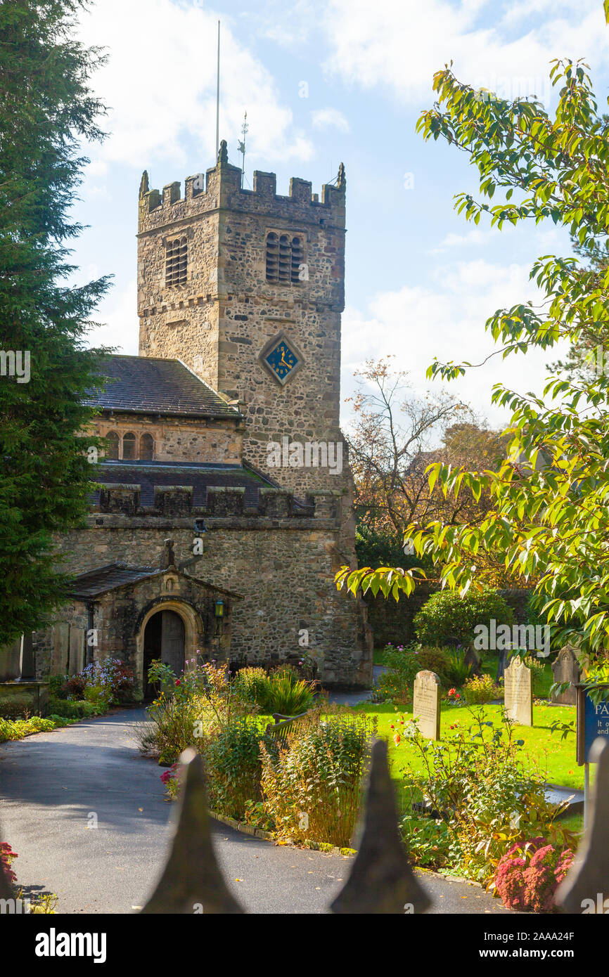 St Andrew's Church, Sedbergh, Cumbria, Angleterre, Royaume-Uni Banque D'Images