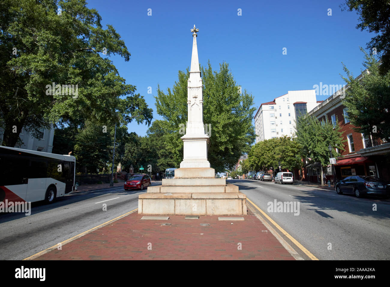 Confederate civil war memorial east Broad street Athens georgia usa Banque D'Images