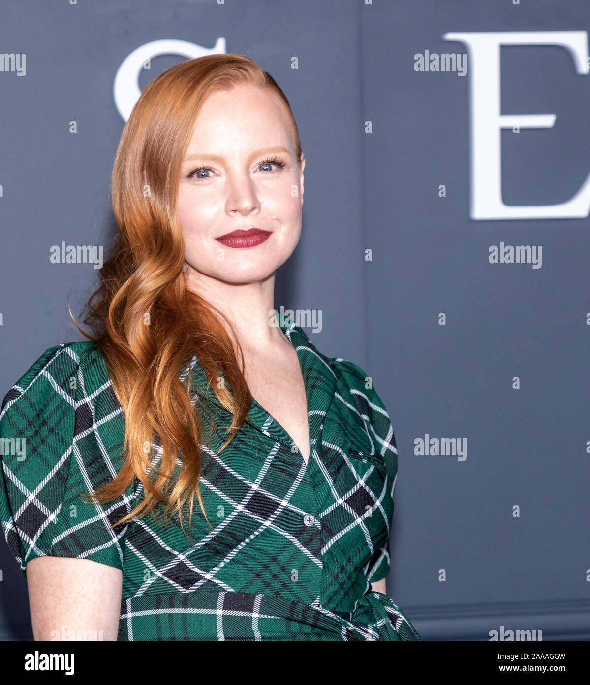 Brooklyn, NY, USA - 19 novembre 2019 : Lauren Ambrose assiste à l'Apple TV + premiere de 'l'esclave' au BAM Howard Gilman Opera House, Brooklyn Banque D'Images